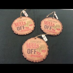 Three Christmas ornaments from Mast General NEW